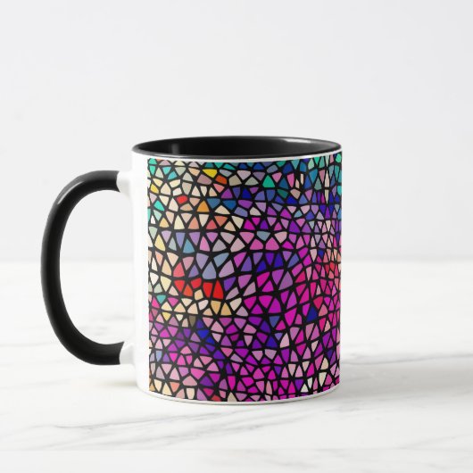 Abstract Glas in lood Art Mok Cup (Links)