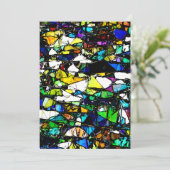 Abstract Glas in lood Bedankkaart (Staand voorkant)