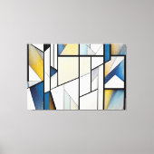 Abstract Glas in lood Canvas Afdruk (Voorkant)