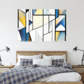 Abstract Glas in lood Canvas Afdruk (Insitu (Slaapkamer))