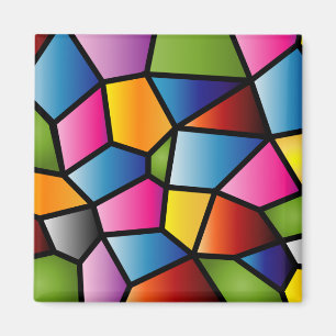 Abstract Glas in lood Magnet