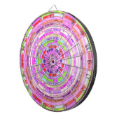 Abstract Glas in lood Mosaic Pattern #3 Dartbord (Voorkant Rechts)