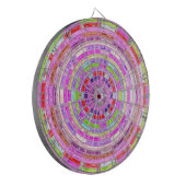 Abstract Glas in lood Mosaic Pattern #3 Dartbord (Voorkant Links)