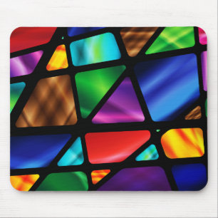 Abstract Glas in lood Muismat