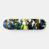 Abstract Glas in lood Persoonlijk Skateboard (Horizontaal)