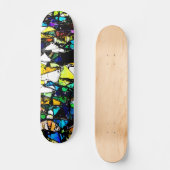 Abstract Glas in lood Persoonlijk Skateboard (Voorkant)