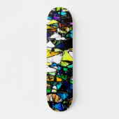 Abstract Glas in lood Persoonlijk Skateboard (Voorkant)