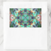 Abstract Glas in lood Rechthoekige Sticker (Tas)