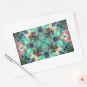 Abstract Glas in lood Rechthoekige Sticker (Envelop)