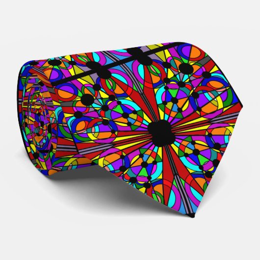 Abstract Glas in lood Stropdas3 Stropdas (Opgerold)