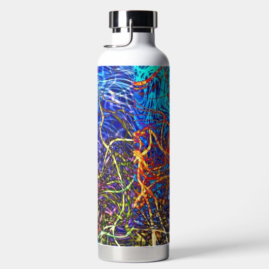 Abstract Glas in lood - Thor Waterfles (Rechts)