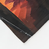 Abstract Glas in lood vrouwenportret Fleece Deken (Hoek)