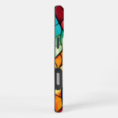 Abstract glas-in-loodontwerp iPhone hoesje (Rechterkant)
