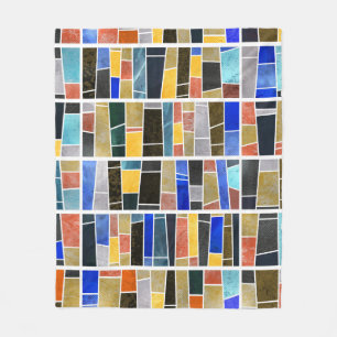 Abstract glasmozaïek: textuur met hoge resolutie. fleece deken