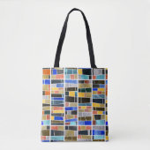 Abstract glasmozaïek: textuur met hoge resolutie. tote bag (Voorkant)