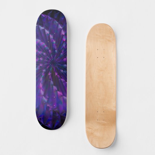 Abstract glaswiel persoonlijk skateboard (Voorkant)