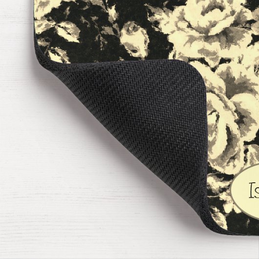 Abstract  glazen floreel monogram muismat (Hoek)