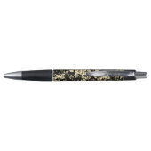 Abstract glazen floreel monogram pen (Achterkant)