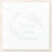 abstract glazen onderzetter (Achterkant)