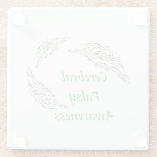 abstract glazen onderzetter (Achterkant)