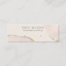 Abstract Glitter Roos Gold Stud Earning Display