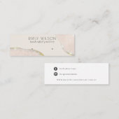 Abstract Glitter Roos Gold Stud Earning Display Mini Visitekaartje (Voorkant / Achterkant)