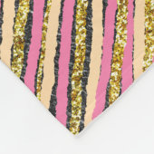 Abstract Glitter Sparkle Monogram Fleece Deken (Hoek)