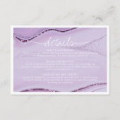 Abstract Glitter Strata Trouwdetails Lilc ID903 Informatiekaartje (Achterkant)