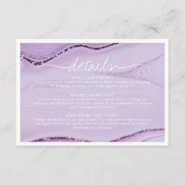 Abstract Glitter Strata Trouwdetails Lilc ID903 Informatiekaartje