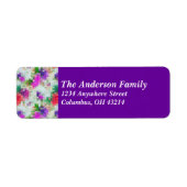 Abstract Glittery Pattern 3 Return Address Labels (Voorkant)