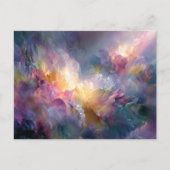 Abstract glowing pastel floral composition briefkaart (Voorkant)