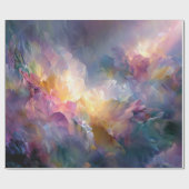 Abstract glowing pastel floral composition cadeaupapier (Vlak)