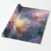 Abstract glowing pastel floral composition cadeaupapier (Uitgerold)