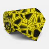 Abstract Gold Black Gothic Stropdas (Opgerold)
