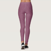 Abstract Gold Burgundy Floral Leggings (Achterkant)