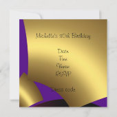 Abstract Gold Confetti-uitnodiging Kaart (Achterkant)