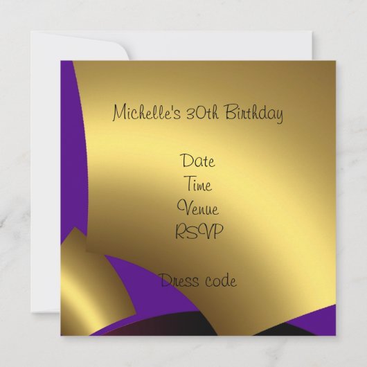 Abstract Gold Confetti-uitnodiging Kaart (Achterkant)