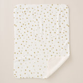 Abstract Gold Copper of Tan Stippen Patroon Sherpa Deken (Voorkant)