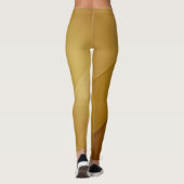 Abstract Gold Diagonal Layers Luxury Art Leggings (Achterkant)