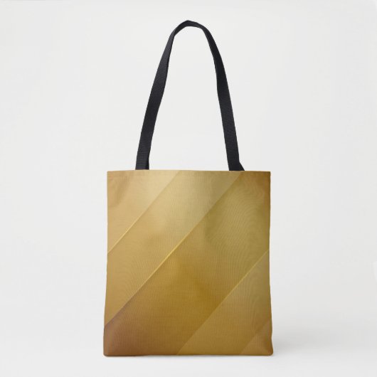 Abstract Gold Diagonal Layers Luxury Art Tote Bag (Voorkant)