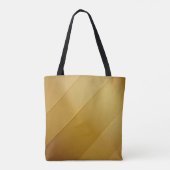 Abstract Gold Diagonal Layers Luxury Art Tote Bag (Achterkant)