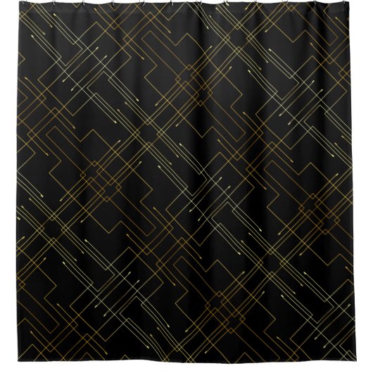 Abstract Gold Foil Shower-gordijn Douchegordijn (Voorkant)
