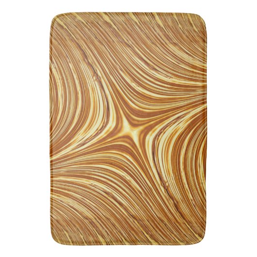 Abstract Gold Fractal Badmat (Voorkant Verticaal)