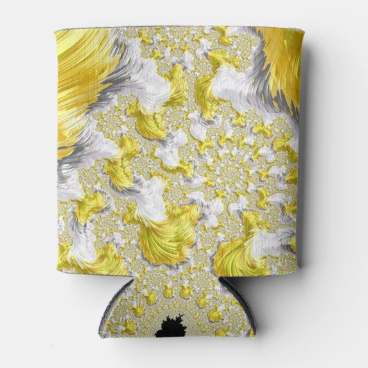 Abstract Gold Fractal Blikjeskoeler (Voorkant)