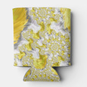 Abstract Gold Fractal Blikjeskoeler (Achterkant)