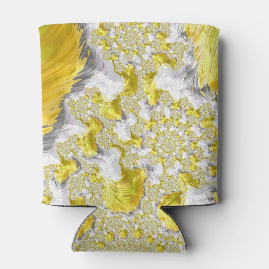 Abstract Gold Fractal Blikjeskoeler (Achterkant)