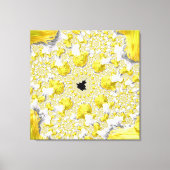 Abstract Gold Fractal Canvas Afdruk (Voorkant)