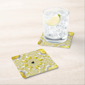 Abstract Gold Fractal Kartonnen Onderzetters (Insitu)