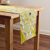 Abstract Gold Fractal Korte Tafelloper (Voorbeeld)