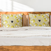 Abstract Gold Fractal Kussensloop